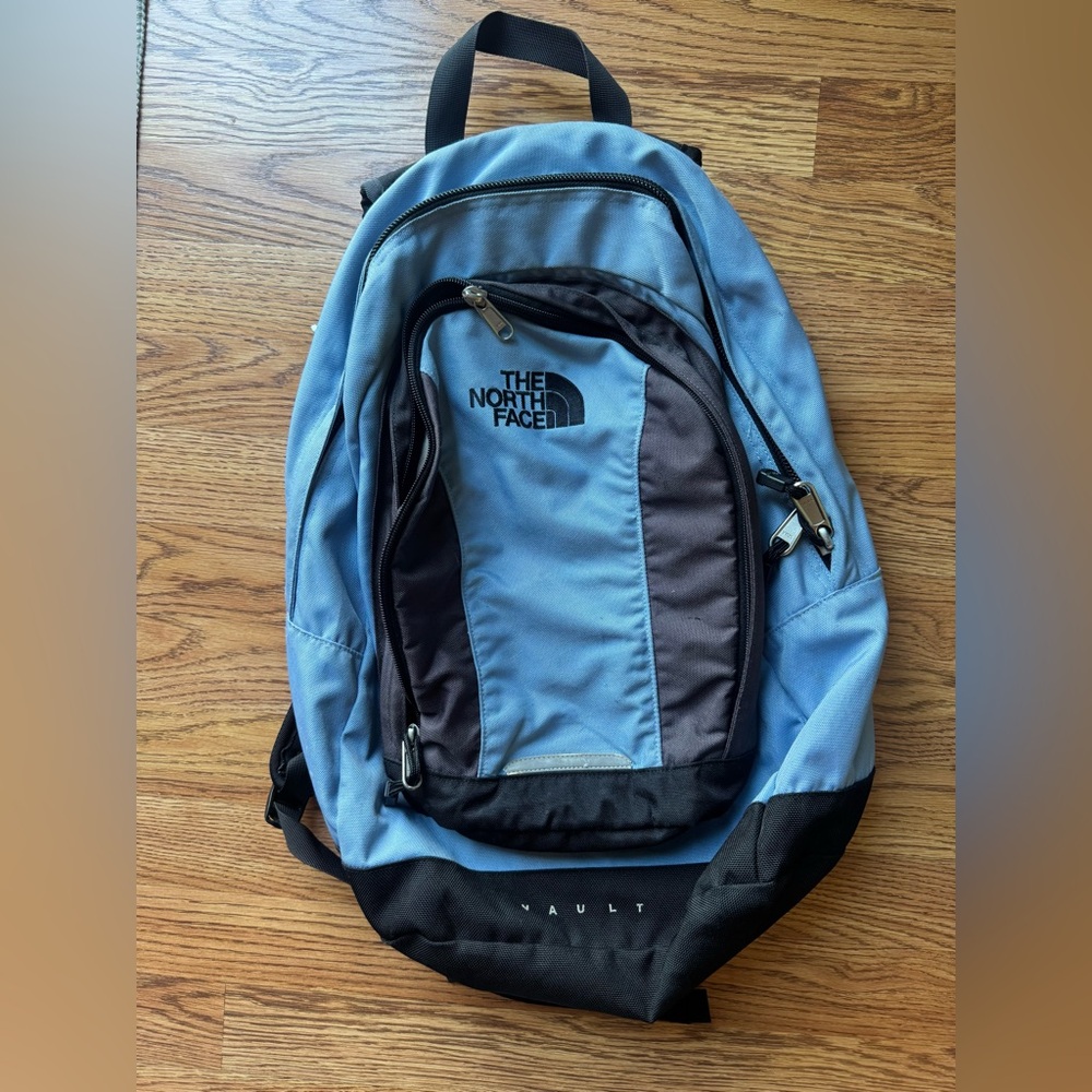 The North Face Light Blue and Black Everyday Backpack